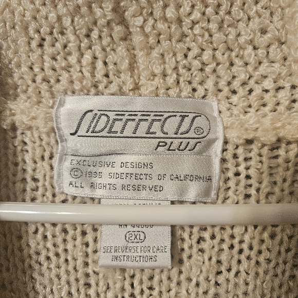 Side Effects vintage 90's Cardigan 2x - Picture 2 of 8